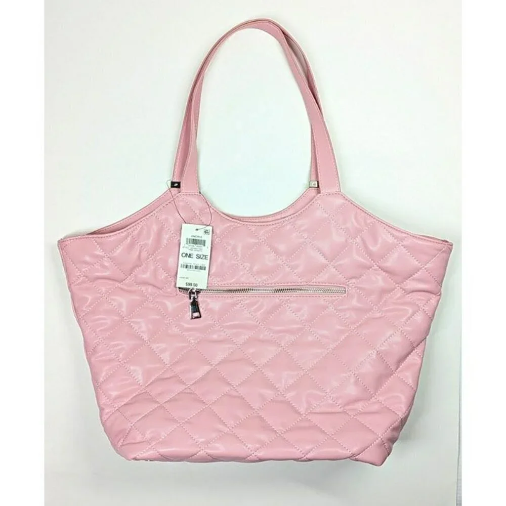 I.N.C. International Concepts Andria Quilted Extra Large Tote Pink (MSRP $100)